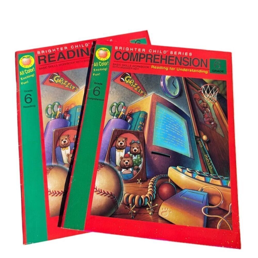 Brighter Child Grade 6 Reading Comprehension Workbook Set